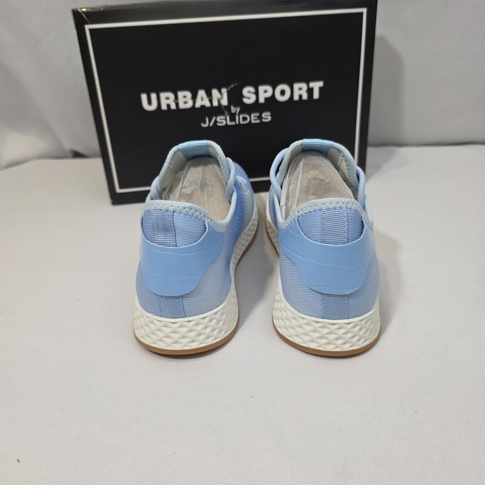 Urban Sport by J/Slides Ophelia Size 8.5 Women's Fashion Sneakers Blue Knit - Picture 9 of 10
